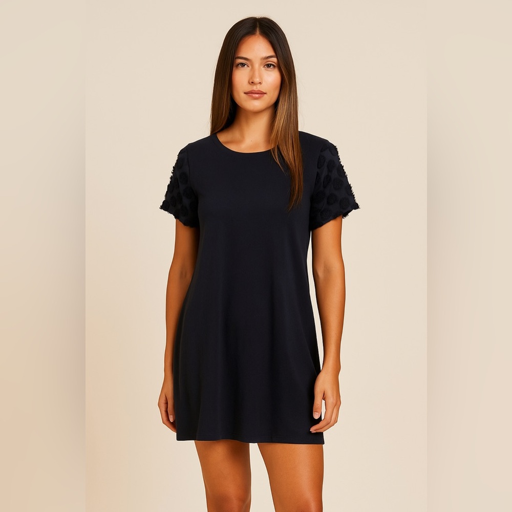 Dark blue midi dress